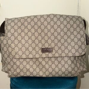 Gucci supreme canvas diaper bag